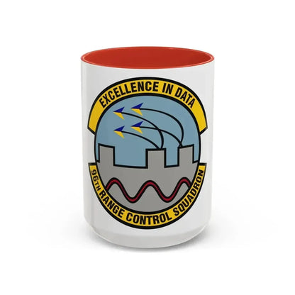 96th Range Control Squadron (U.S. Air Force) Accent Coffee Mug 15oz Red - Go Mug Yourself