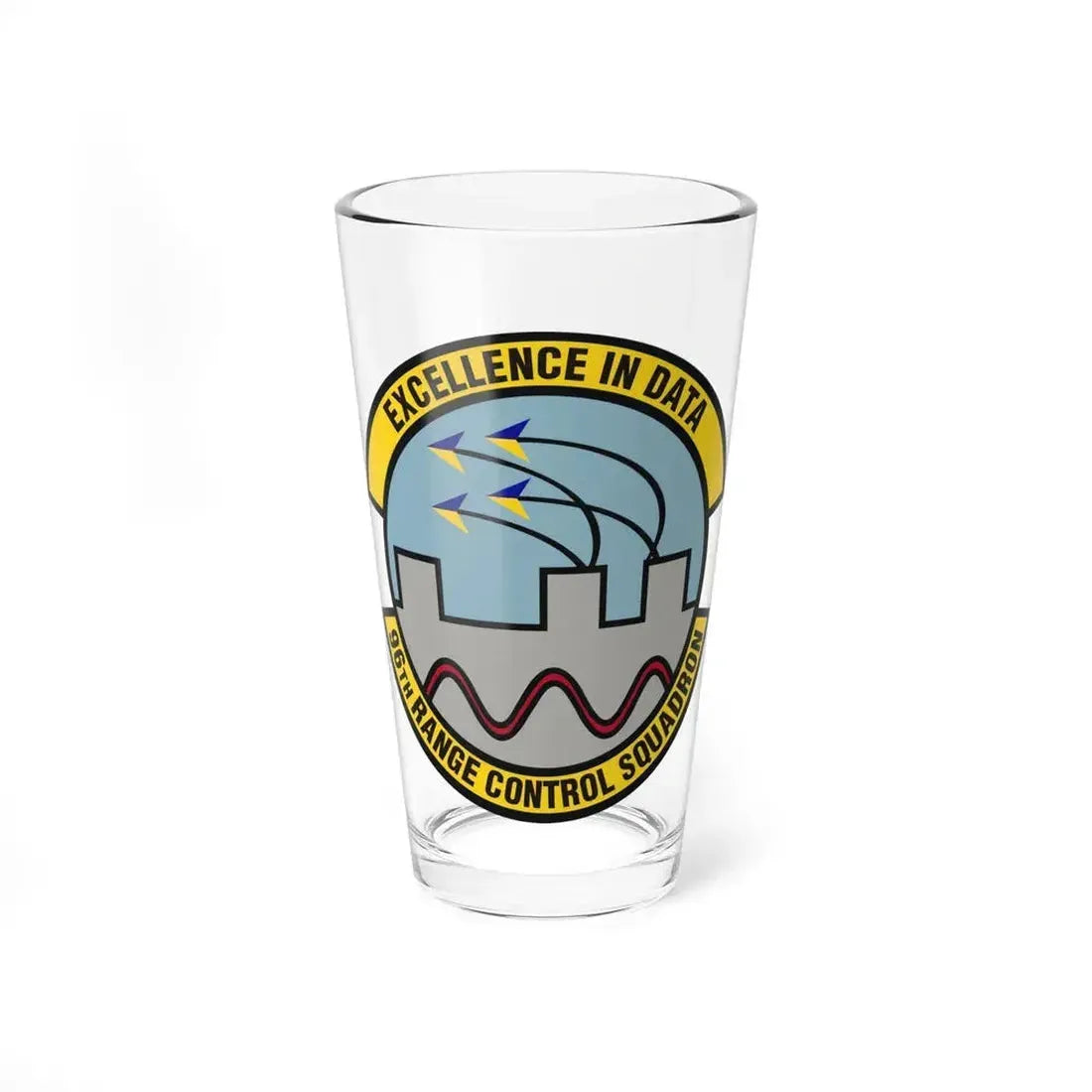 96th Range Control Squadron (U.S. Air Force) Pint Glass 16oz 16oz - Go Mug Yourself