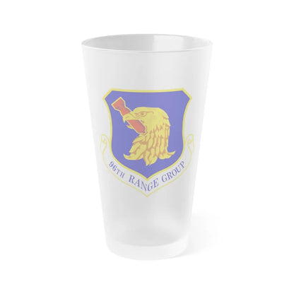 96th Range Group (U.S. Air Force) Frosted Pint Glass 16oz-Go Mug Yourself