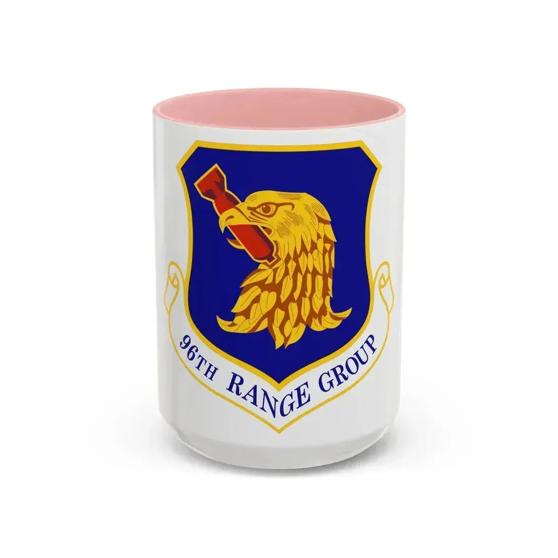 96th Range Group (U.S. Air Force) Accent Coffee Mug 15oz Pink - Go Mug Yourself