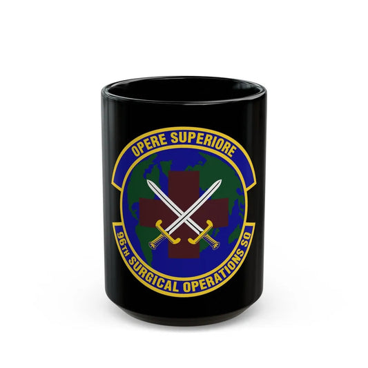 96th Surgical Operations Squadron (U.S. Air Force) Black Coffee Mug-15oz-Go Mug Yourself