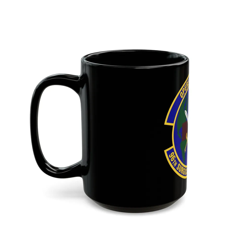 96th Surgical Operations Squadron (U.S. Air Force) Black Coffee Mug-Go Mug Yourself