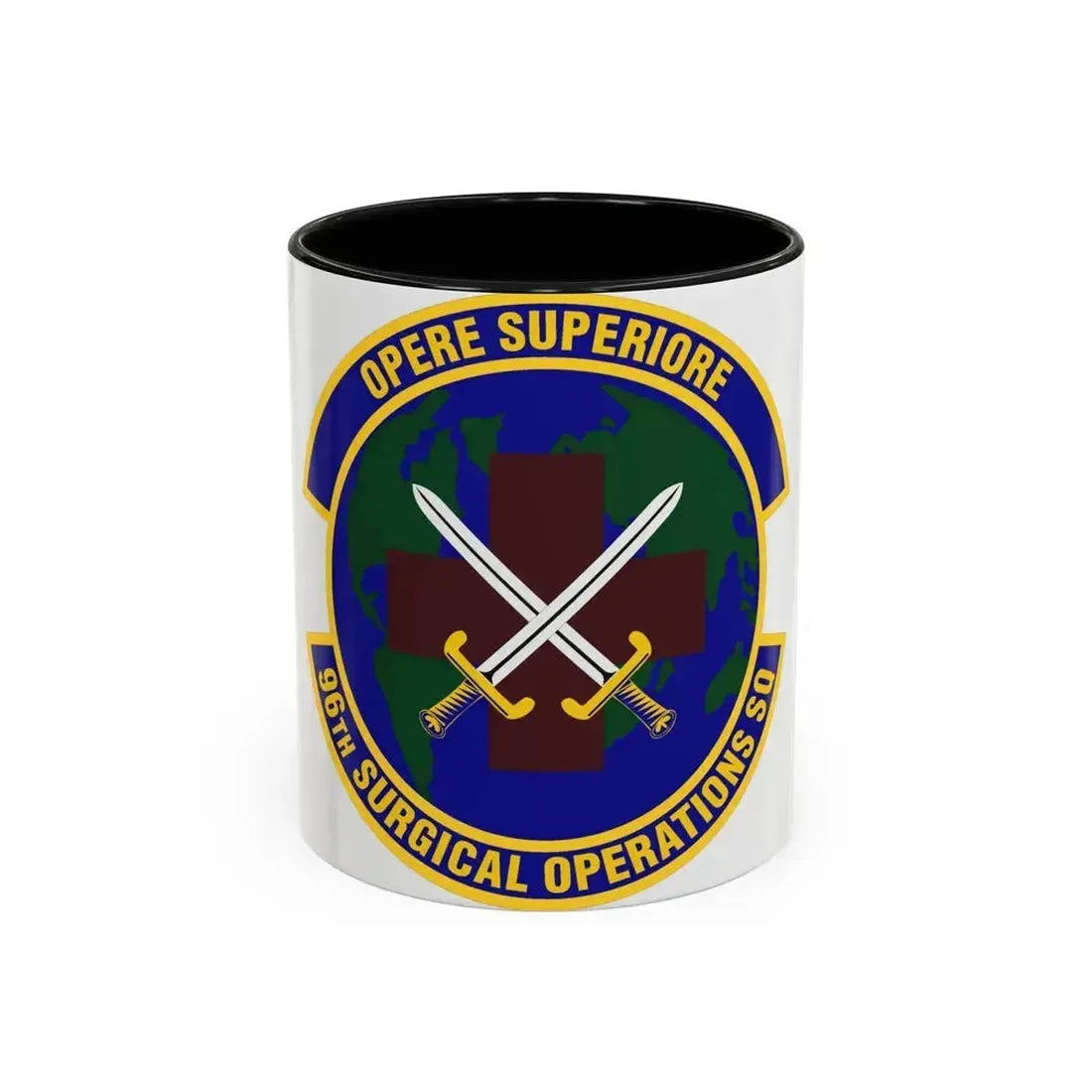 96th Surgical Operations Squadron (U.S. Air Force) Accent Coffee Mug 11oz Black - Go Mug Yourself