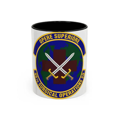 96th Surgical Operations Squadron (U.S. Air Force) Accent Coffee Mug 11oz Black - Go Mug Yourself