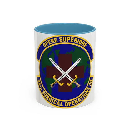 96th Surgical Operations Squadron (U.S. Air Force) Accent Coffee Mug 11oz Light Blue - Go Mug Yourself