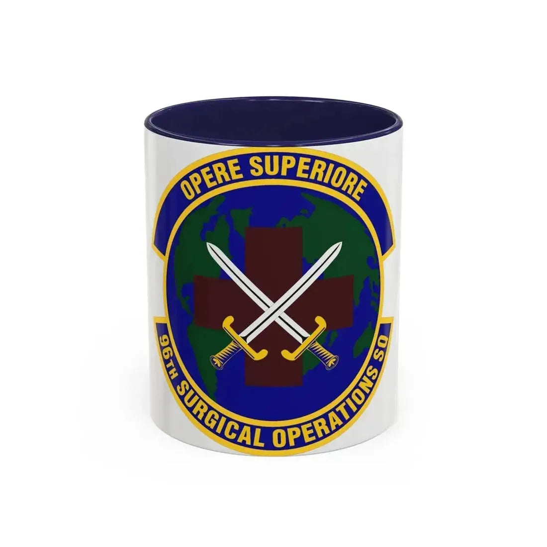 96th Surgical Operations Squadron (U.S. Air Force) Accent Coffee Mug 11oz Navy - Go Mug Yourself