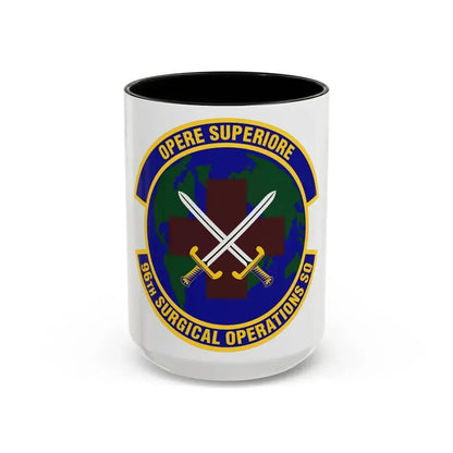 96th Surgical Operations Squadron (U.S. Air Force) Accent Coffee Mug 15oz Black - Go Mug Yourself