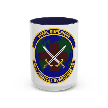 96th Surgical Operations Squadron (U.S. Air Force) Accent Coffee Mug 15oz Navy - Go Mug Yourself