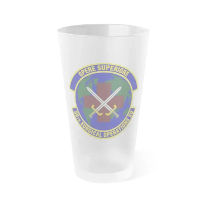 96th Surgical Operations Squadron (U.S. Air Force) Frosted Pint Glass 16oz 16oz Frosted - Go Mug Yourself