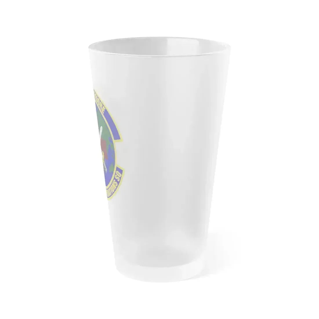 96th Surgical Operations Squadron (U.S. Air Force) Frosted Pint Glass 16oz - Go Mug Yourself