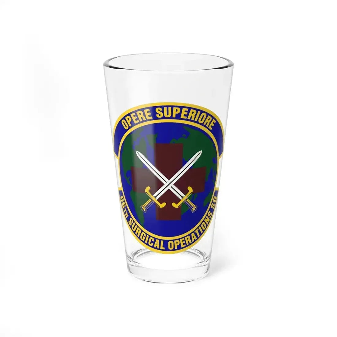 96th Surgical Operations Squadron (U.S. Air Force) Pint Glass 16oz - Go Mug Yourself