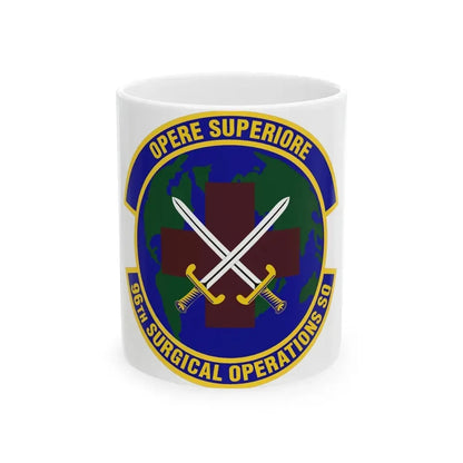 96th Surgical Operations Squadron (U.S. Air Force) White Coffee Mug 11oz - Go Mug Yourself