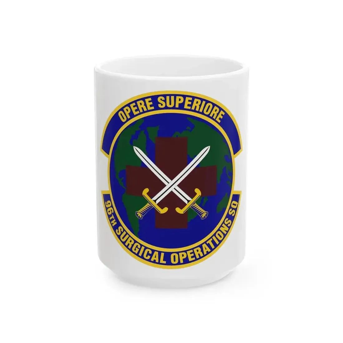 96th Surgical Operations Squadron (U.S. Air Force) White Coffee Mug 15oz - Go Mug Yourself