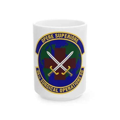 96th Surgical Operations Squadron (U.S. Air Force) White Coffee Mug 15oz - Go Mug Yourself