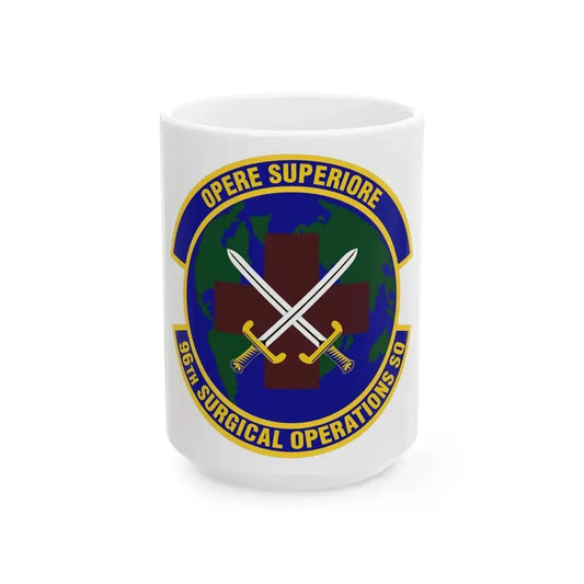 96th Surgical Operations Squadron (U.S. Air Force) White Coffee Mug 15oz - Go Mug Yourself
