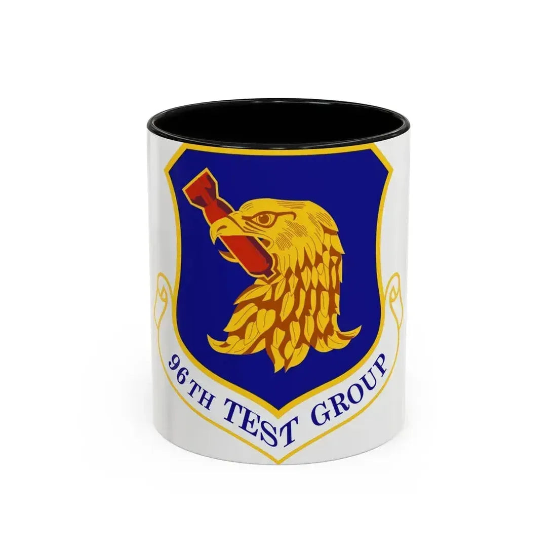 96th Test Group (U.S. Air Force) Accent Coffee Mug 11oz Black - Go Mug Yourself