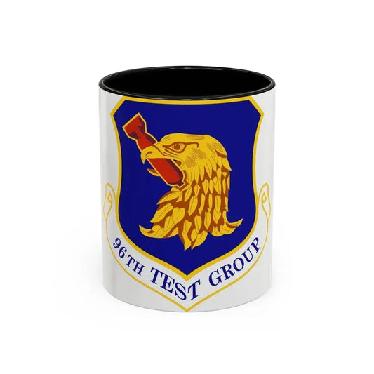 96th Test Group (U.S. Air Force) Accent Coffee Mug 11oz Black - Go Mug Yourself
