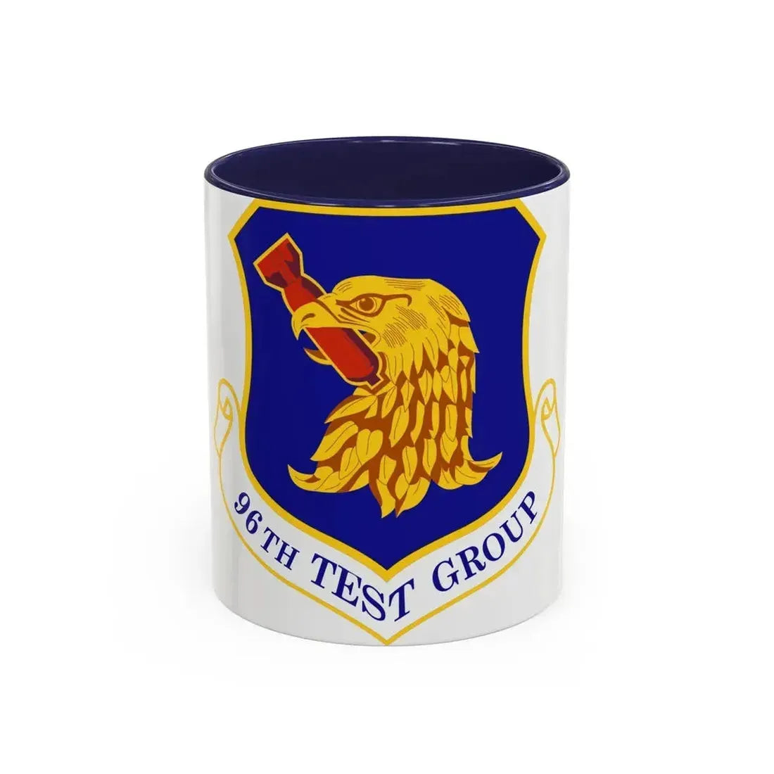 96th Test Group (U.S. Air Force) Accent Coffee Mug 11oz Navy - Go Mug Yourself