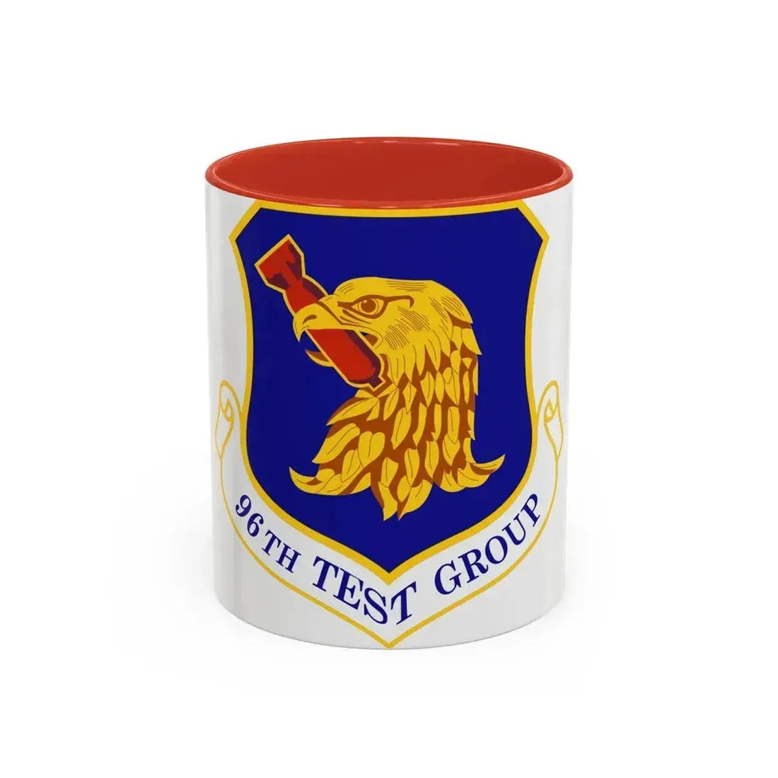 96th Test Group (U.S. Air Force) Accent Coffee Mug 11oz Red - Go Mug Yourself