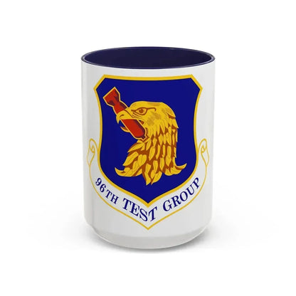 96th Test Group (U.S. Air Force) Accent Coffee Mug 15oz Navy - Go Mug Yourself