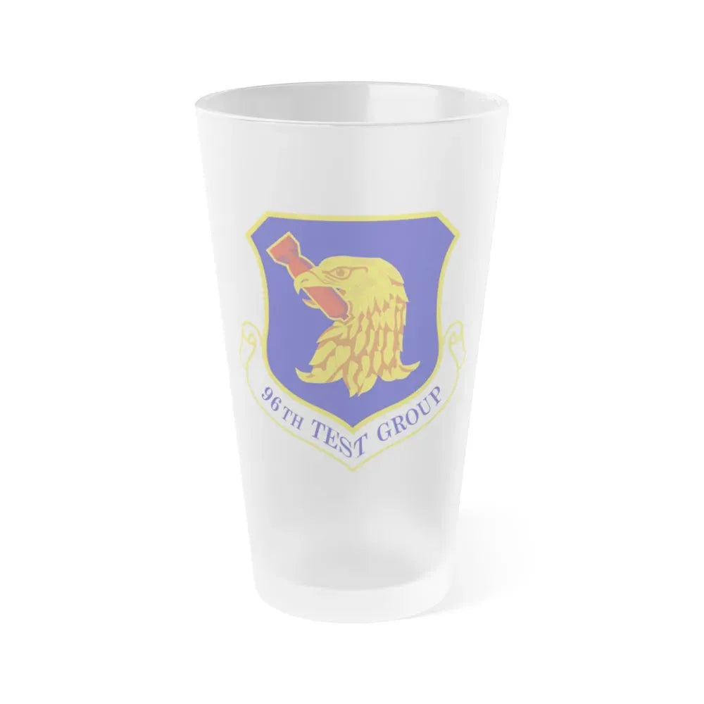 96th Test Group (U.S. Air Force) Frosted Pint Glass 16oz Default Title - Go Mug Yourself