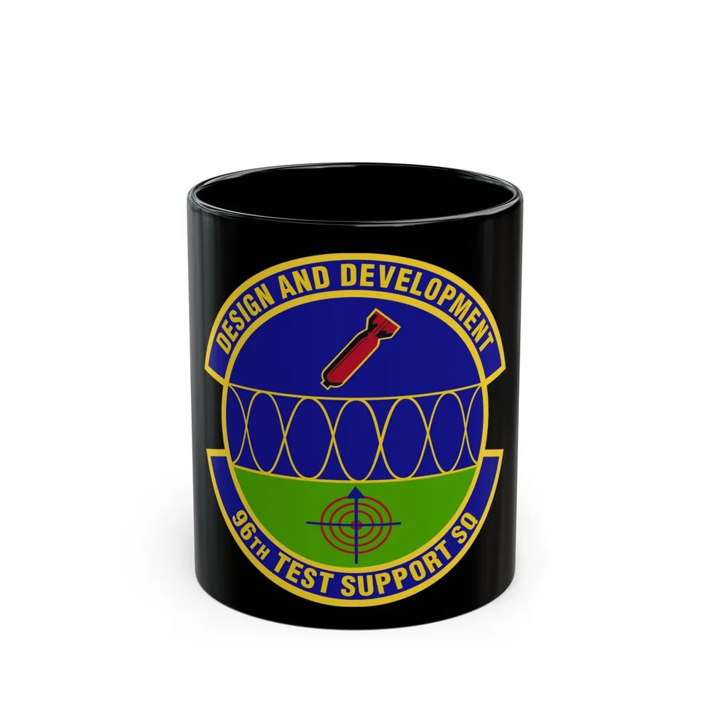 96th Test Support Squadron (U.S. Air Force) Black Coffee Mug-11oz-Go Mug Yourself