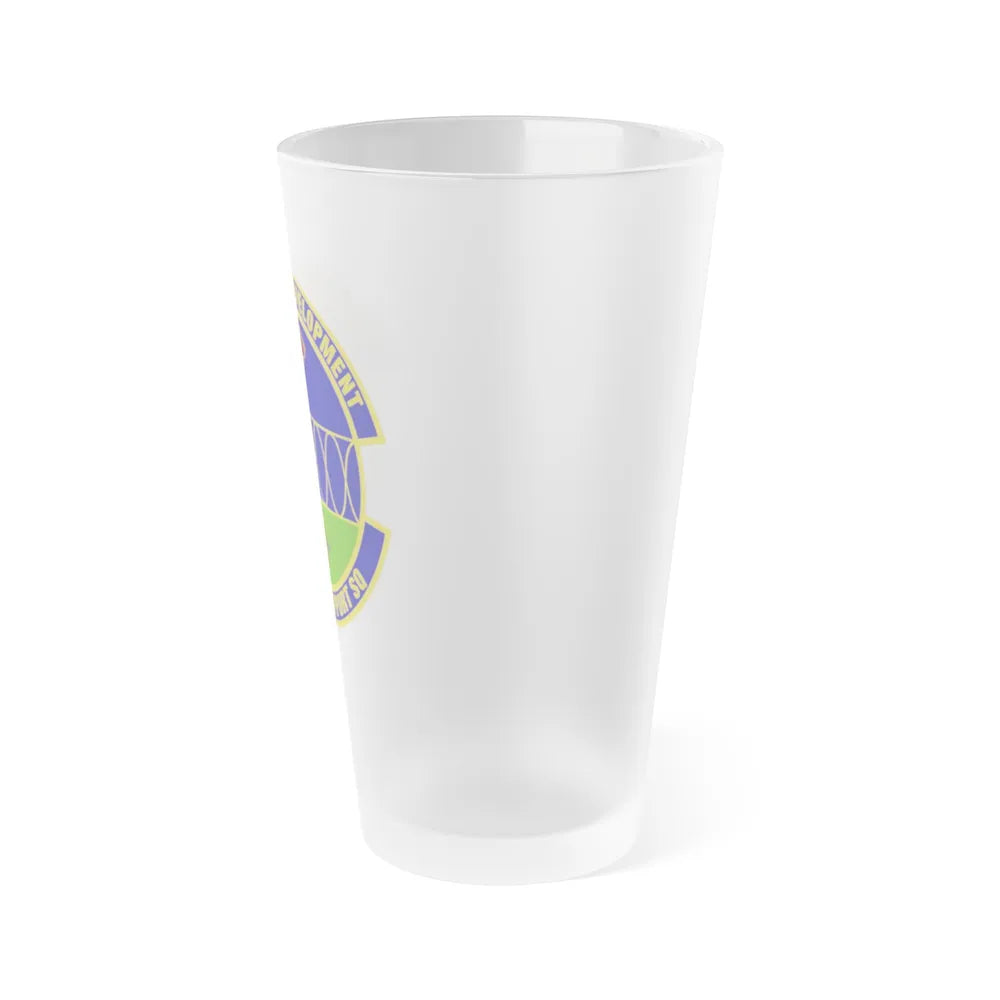 96th Test Support Squadron (U.S. Air Force) Frosted Pint Glass 16oz-Go Mug Yourself