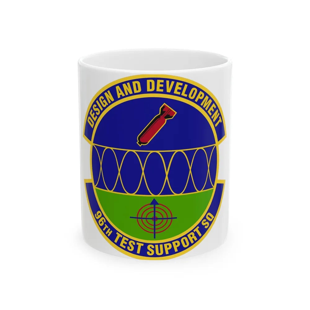 96th Test Support Squadron (U.S. Air Force) White Coffee Mug-11oz-Go Mug Yourself