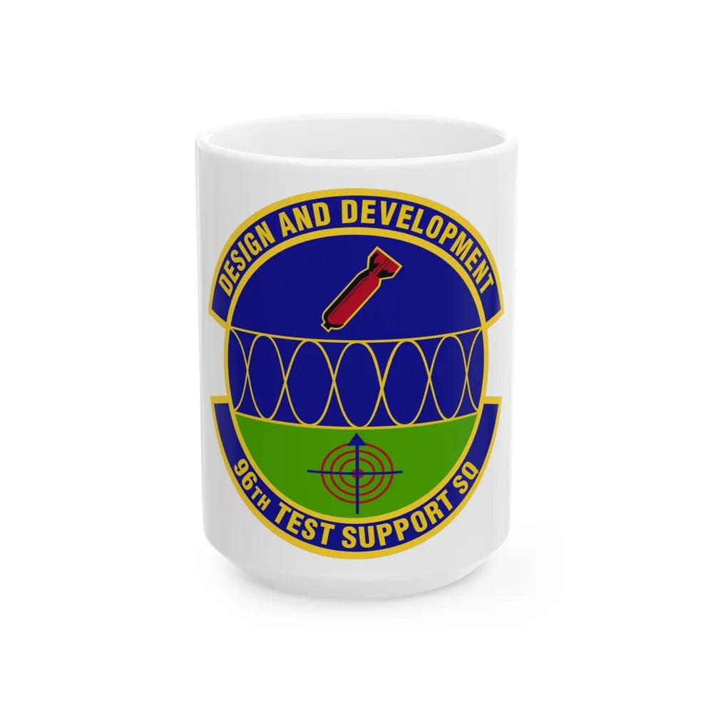 96th Test Support Squadron (U.S. Air Force) White Coffee Mug-15oz-Go Mug Yourself