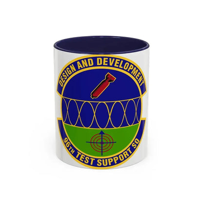 96th Test Support Squadron (U.S. Air Force) Accent Coffee Mug 11oz Navy - Go Mug Yourself
