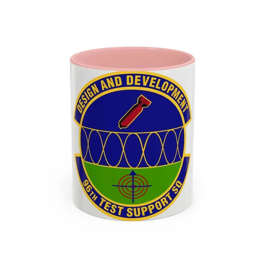 96th Test Support Squadron (U.S. Air Force) Accent Coffee Mug 11oz Pink - Go Mug Yourself