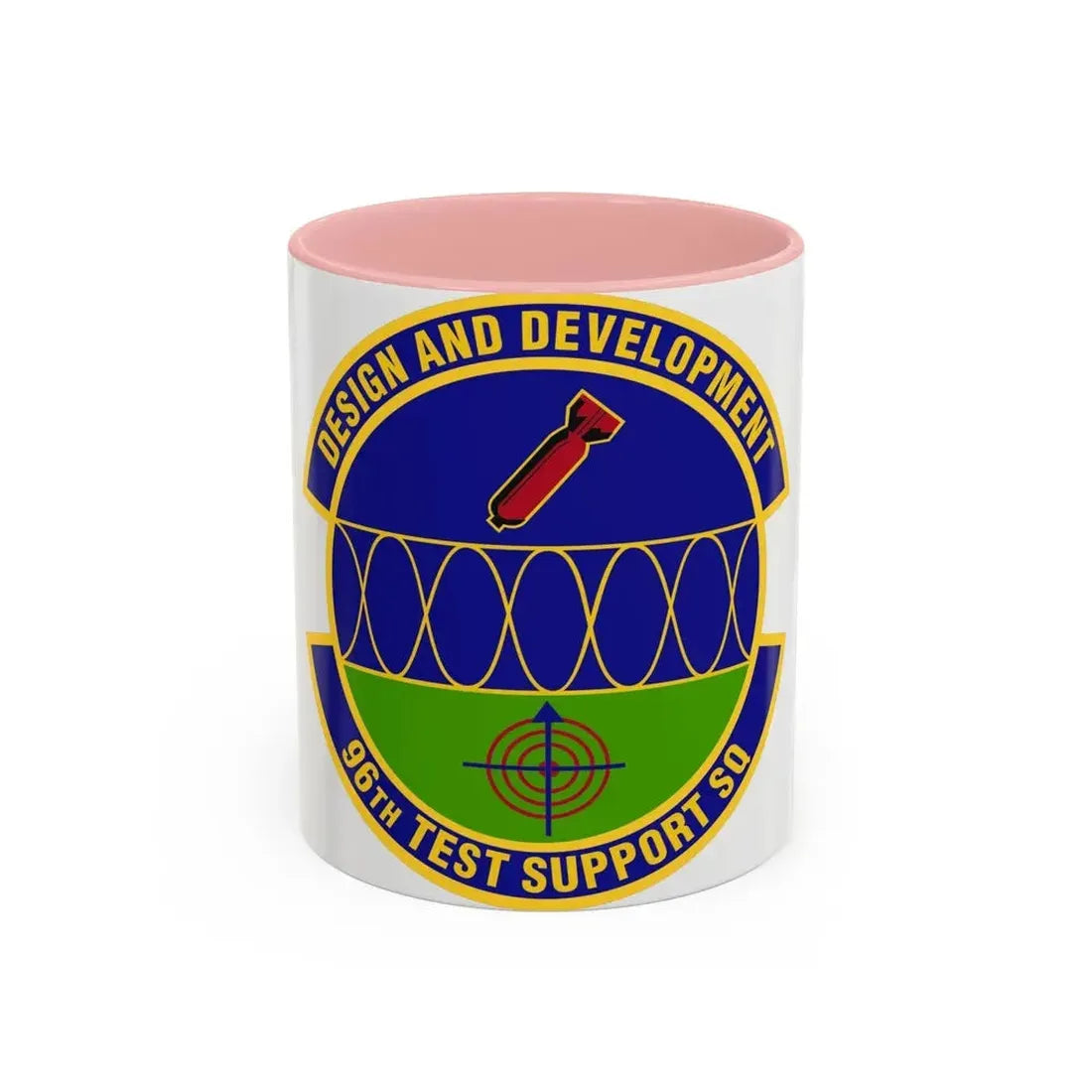 96th Test Support Squadron (U.S. Air Force) Accent Coffee Mug 11oz Pink - Go Mug Yourself
