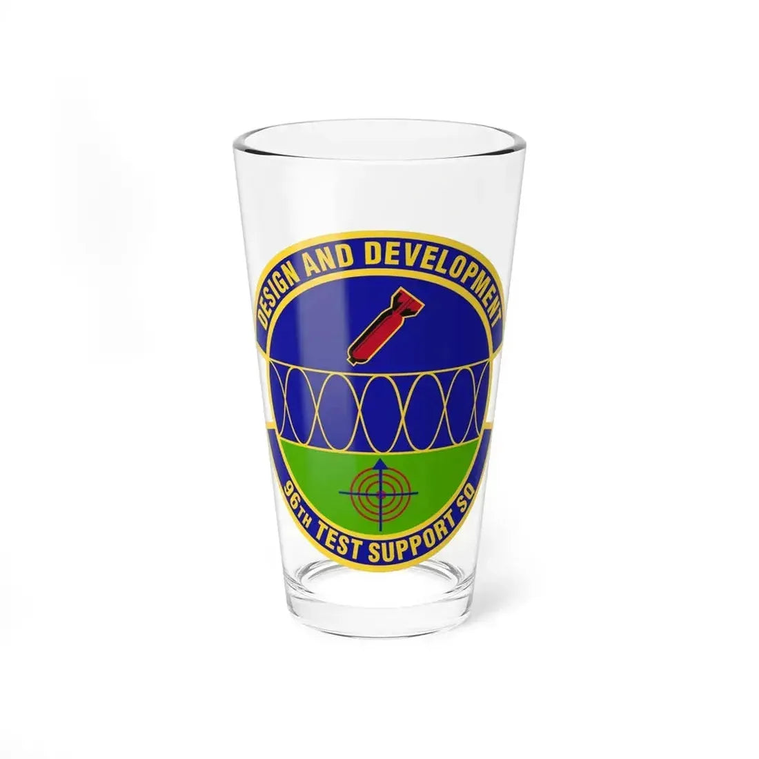 96th Test Support Squadron (U.S. Air Force) Pint Glass 16oz - Go Mug Yourself