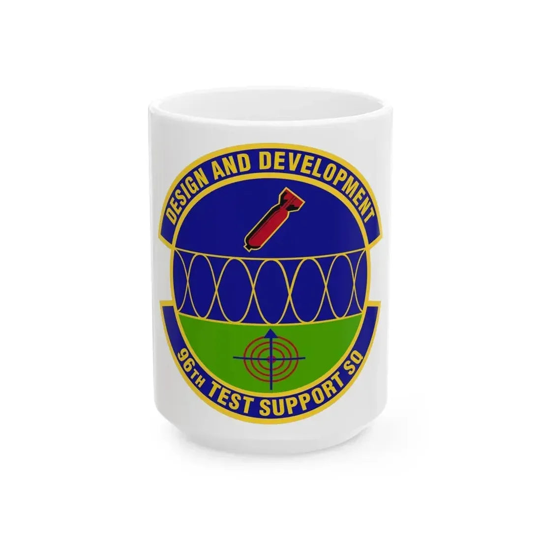 96th Test Support Squadron (U.S. Air Force) White Coffee Mug 15oz - Go Mug Yourself