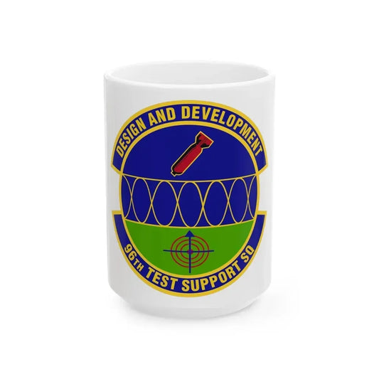 96th Test Support Squadron (U.S. Air Force) White Coffee Mug 15oz - Go Mug Yourself