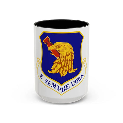 96th Test Wing (U.S. Air Force) Accent Coffee Mug 15oz Black - Go Mug Yourself