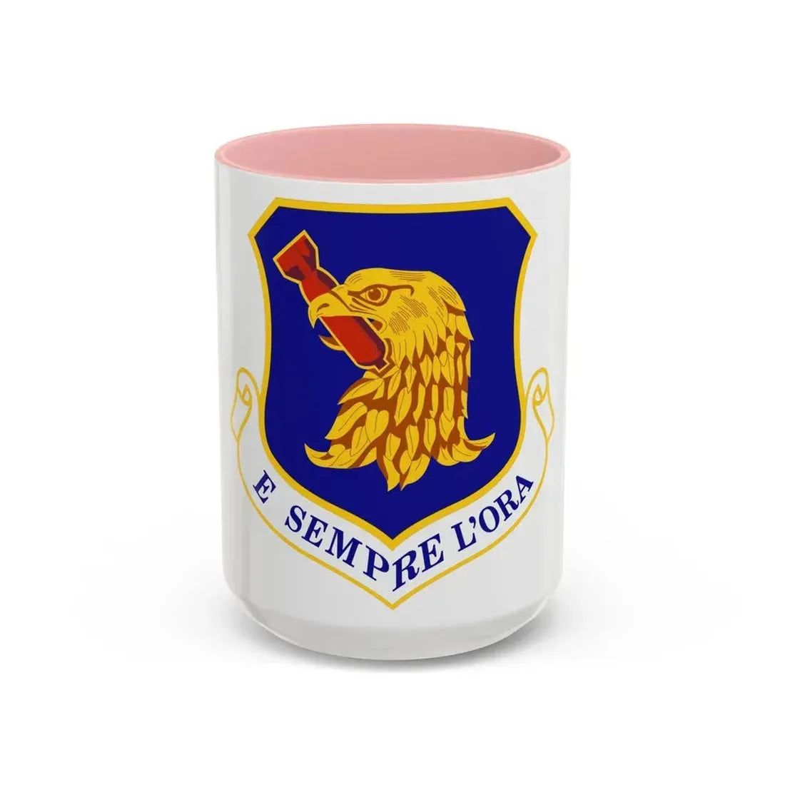96th Test Wing (U.S. Air Force) Accent Coffee Mug 15oz Pink - Go Mug Yourself