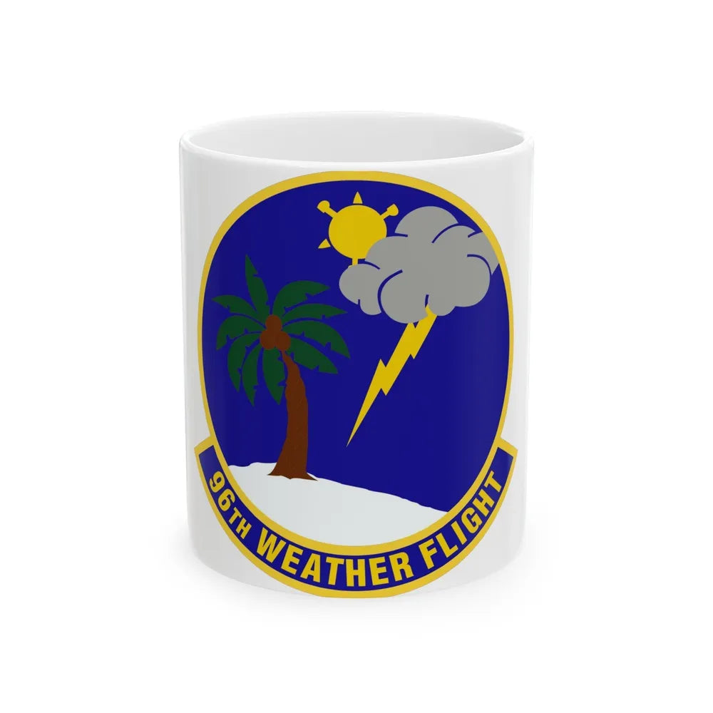 96th Weather Flight (U.S. Air Force) White Coffee Mug-11oz-Go Mug Yourself