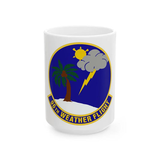 96th Weather Flight (U.S. Air Force) White Coffee Mug-15oz-Go Mug Yourself