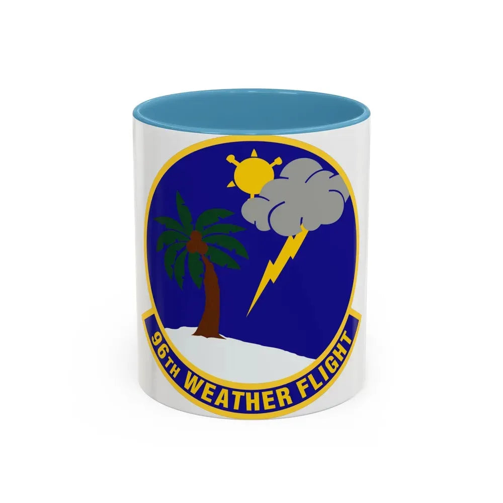 96th Weather Flight (U.S. Air Force) Accent Coffee Mug 11oz Light Blue - Go Mug Yourself