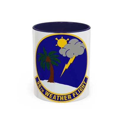 96th Weather Flight (U.S. Air Force) Accent Coffee Mug 11oz Navy - Go Mug Yourself