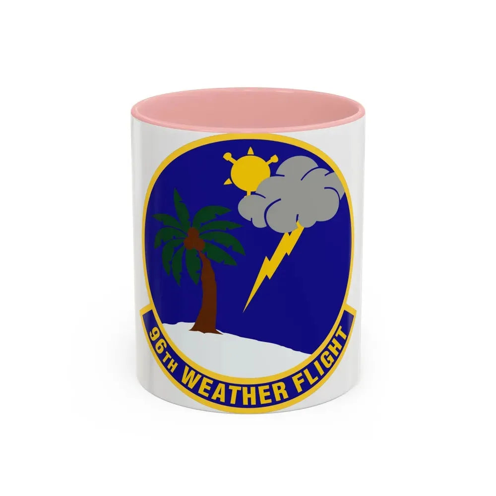 96th Weather Flight (U.S. Air Force) Accent Coffee Mug 11oz Pink - Go Mug Yourself
