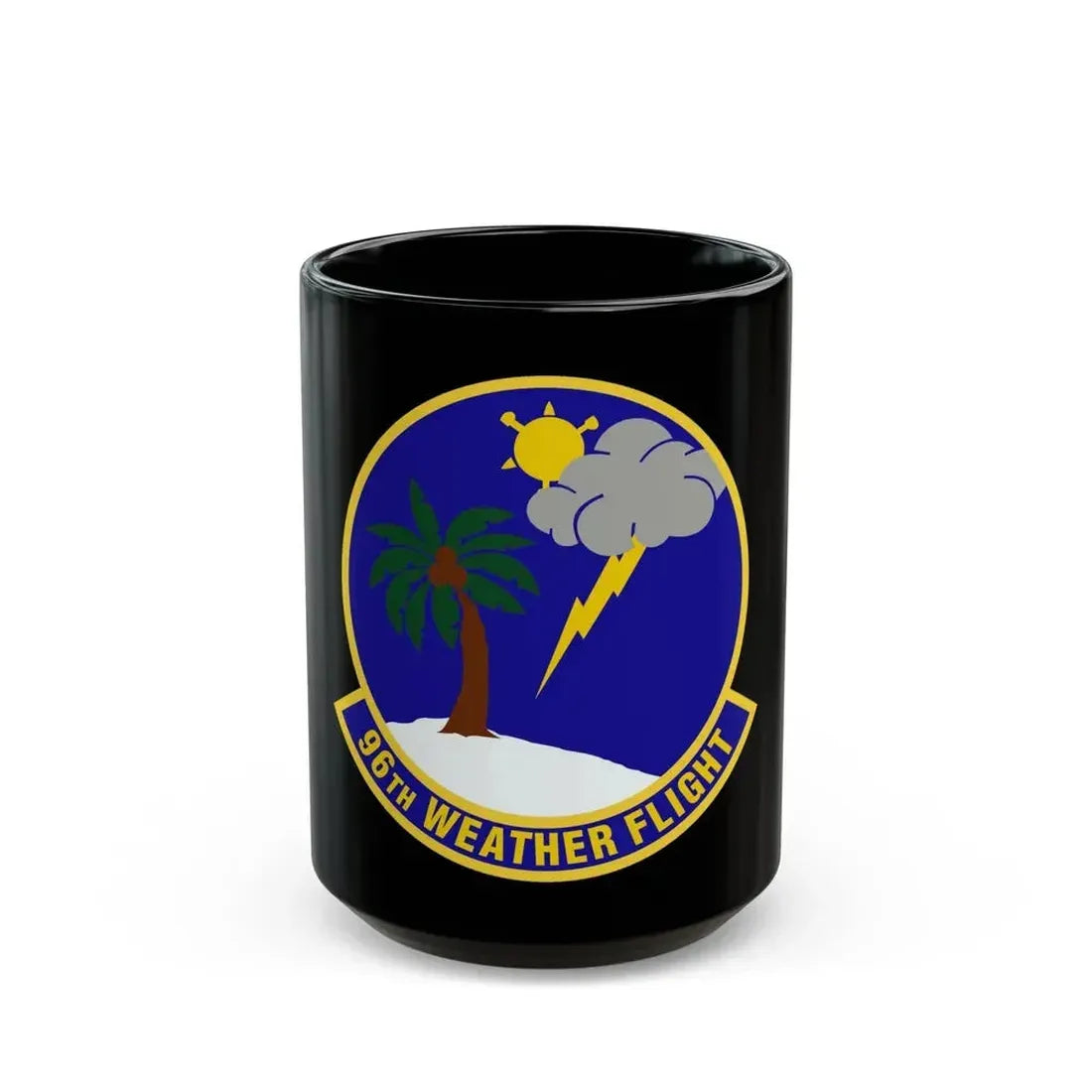 96th Weather Flight (U.S. Air Force) Black Coffee Mug 15oz - Go Mug Yourself
