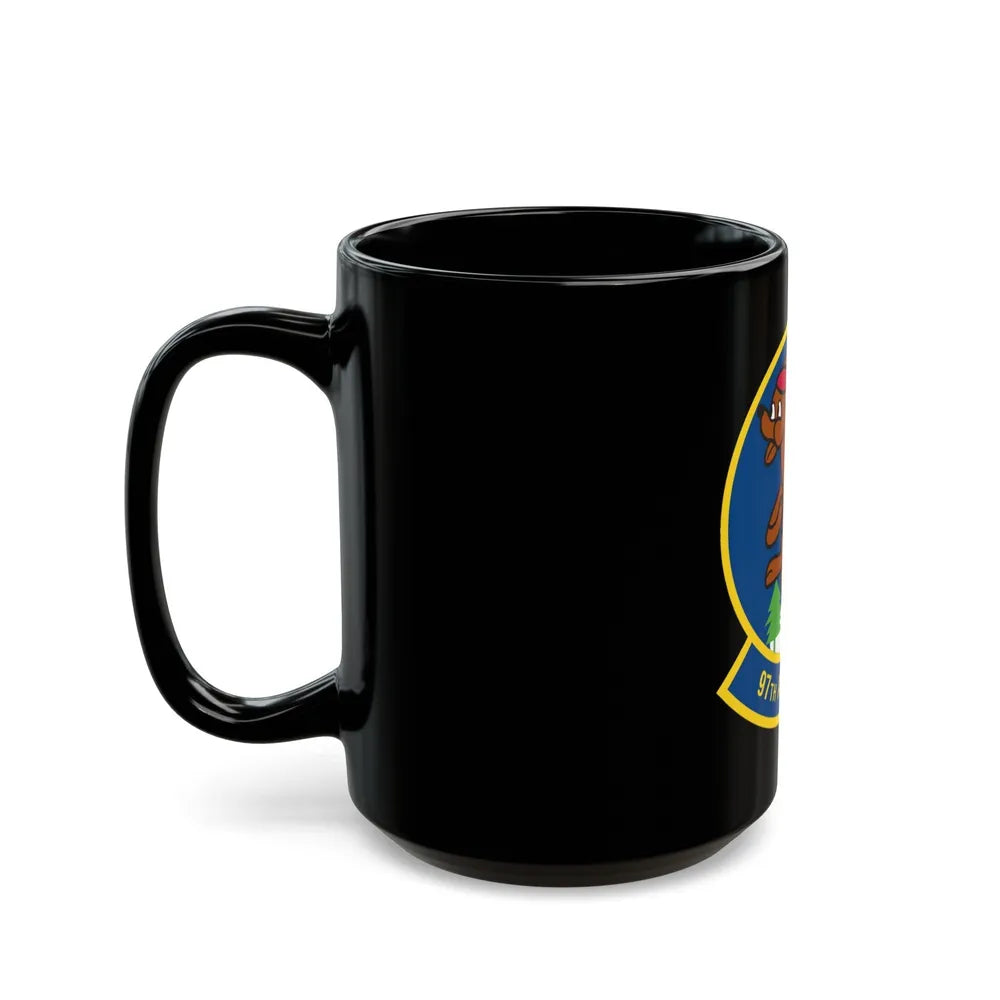 97 Airlift Squadron AFRC (U.S. Air Force) Black Coffee Mug-Go Mug Yourself