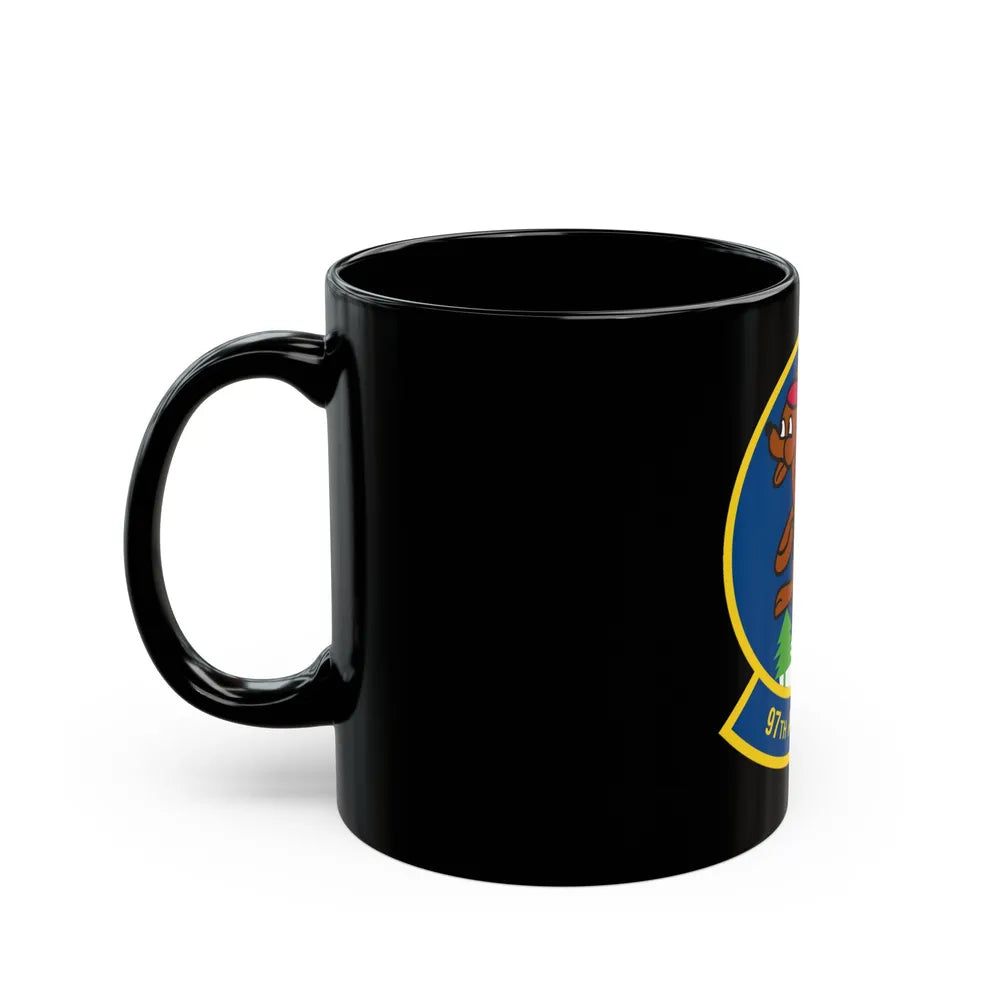 97 Airlift Squadron AFRC (U.S. Air Force) Black Coffee Mug-Go Mug Yourself