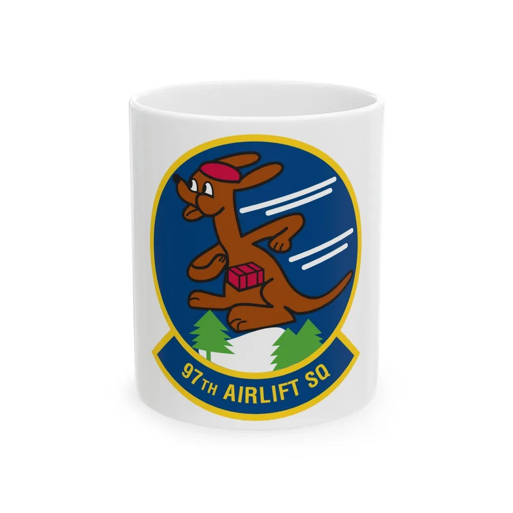 97 Airlift Squadron AFRC (U.S. Air Force) White Coffee Mug-11oz-Go Mug Yourself