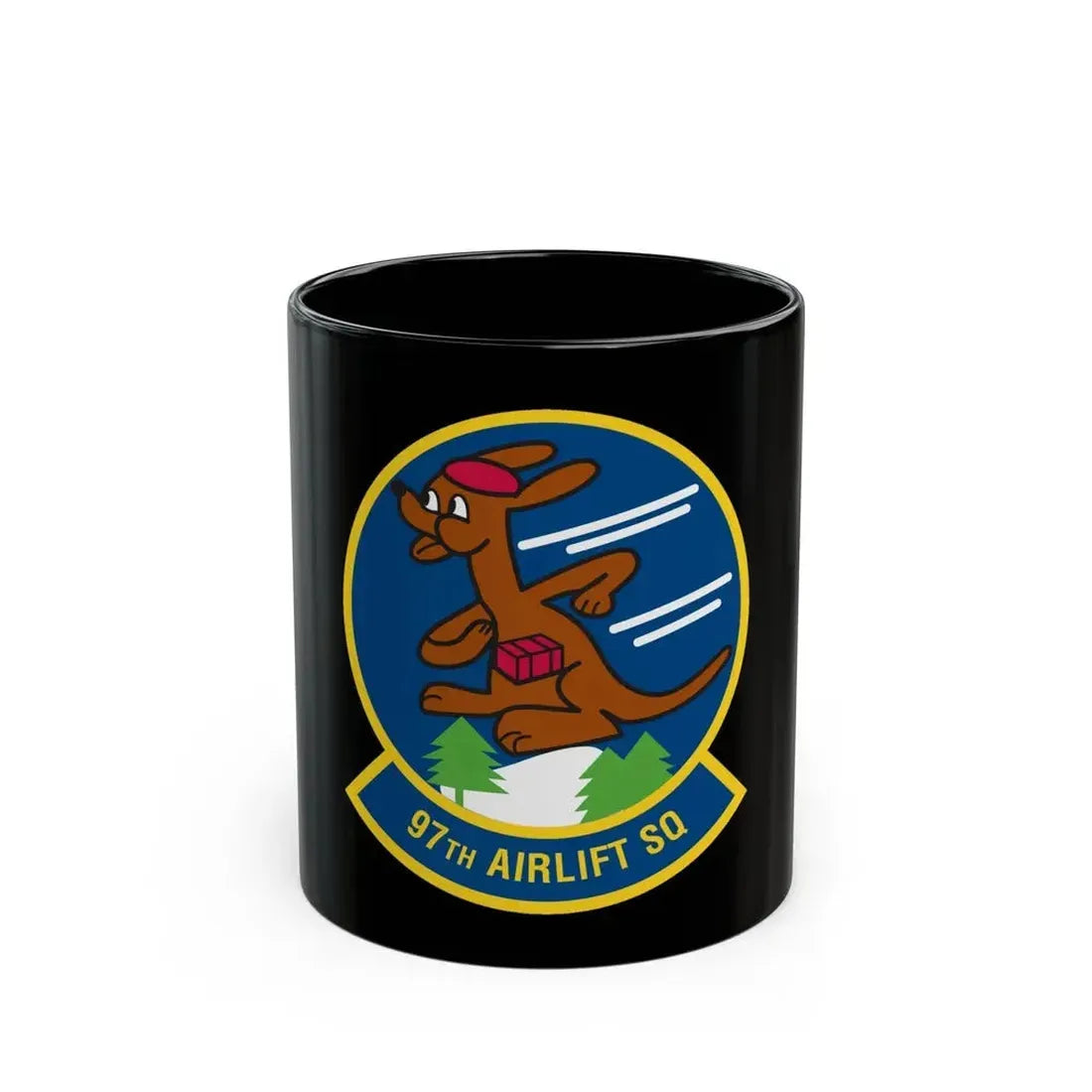 97 Airlift Squadron AFRC (U.S. Air Force) Black Coffee Mug 11oz - Go Mug Yourself