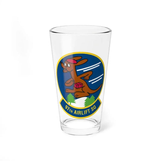 97 Airlift Squadron AFRC (U.S. Air Force) Pint Glass 16oz 16oz - Go Mug Yourself