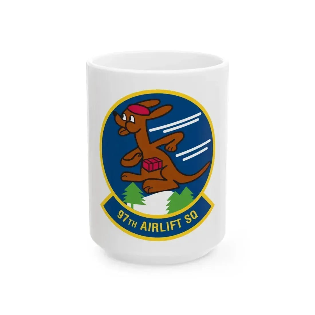 97 Airlift Squadron AFRC (U.S. Air Force) White Coffee Mug 15oz - Go Mug Yourself