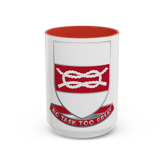 97 Engineer Battalion (U.S. Army) Accent Coffee Mug-15oz-Red-Go Mug Yourself